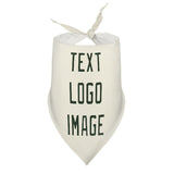 Custom Cream Dark Green Pet Scarf