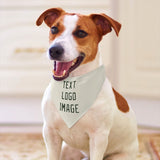 Custom Cream Dark Green Pet Scarf