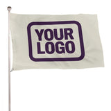 Custom Cream Purple Flag