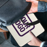 Custom Cream Purple Laptop Bag