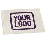 Custom Cream Purple Flag