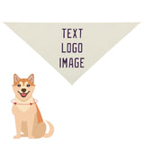 Custom Cream Purple Pet Scarf