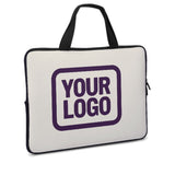 Custom Cream Purple Laptop Bag
