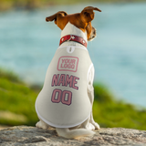 Custom Cream Light Pink Pet Vest