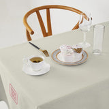Custom Cream Purple Square Table Cloth