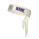 Custom Cream Light Purple Headband