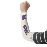 Custom Cream Light Purple Arm Sleeve