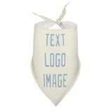Custom Cream Light Blue Pet Scarf