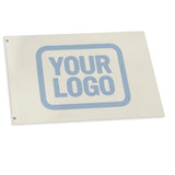 Custom Cream Light Blue Flag