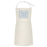 Custom Cream Light Blue Apron