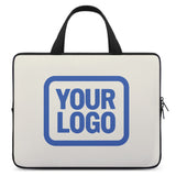 Custom Cream Sky Blue Laptop Bag