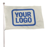 Custom Cream Sky Blue Flag