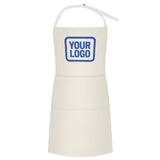 Custom Cream Sky Blue Apron