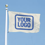 Custom Cream Sky Blue Flag