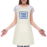 Custom Cream Sky Blue Apron