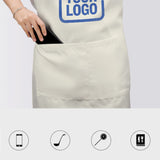 Custom Cream Sky Blue Apron