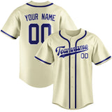 Custom Cream & Sky Blue Colors Design Sports Baseball Jersey