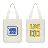 Custom Cream Gold Canvas Tote Bag