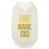 Custom Cream Gold Pet Vest