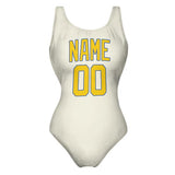 Custom Cream Gold Swimsuit