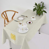 Custom Cream Sky Blue Square Table Cloth