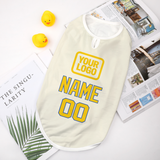 Custom Cream Gold Pet Vest