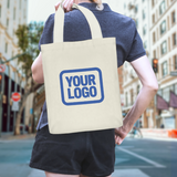 Custom Cream Gold Canvas Tote Bag