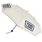 Custom Cream Blue Automatic Umbrella