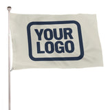 Custom Cream Blue Flag