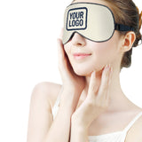 Custom Cream Blue Sleep Mask