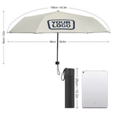 Custom Cream Blue Automatic Umbrella