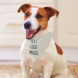 Custom Cream Blue Pet Scarf