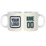 Custom Cream Blue Green Mug