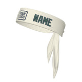 Custom Cream Blue Green Headband