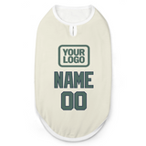 Custom Cream Blue Green Pet Vest