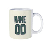 Custom Cream Blue Green Mug