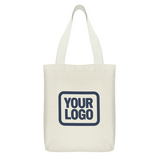 Custom Cream Blue Green Canvas Tote Bag