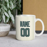 Custom Cream Blue Green Mug