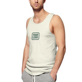Custom Cream Blue Green Men's Tank Top