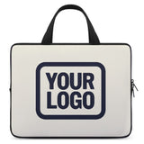 Custom Cream Navy Laptop Bag