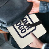 Custom Cream Navy Laptop Bag
