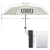Custom Cream Navy Automatic Umbrella