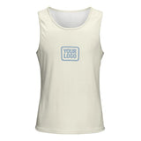Custom Cream Light Blue Men's Tank Top