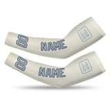 Custom Cream Light Blue Arm Sleeve
