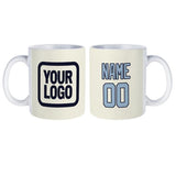 Custom Cream Light Blue Mug