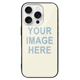 Custom Cream Light Blue Phone Case