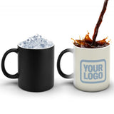 Custom Cream Light Blue Magic Mug