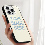 Custom Cream Light Blue Phone Case