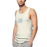 Custom Cream Light Blue Men's Tank Top