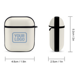 Custom Cream Light Blue AirPods Case